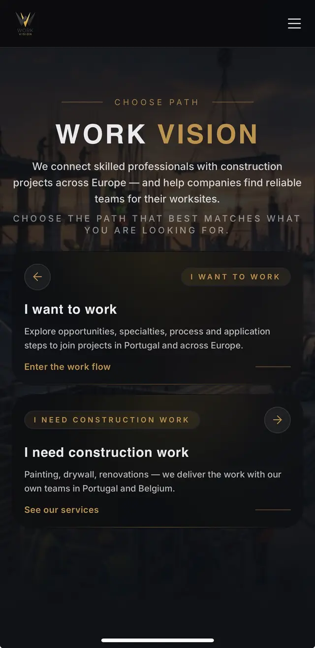 Projeto Work Vision